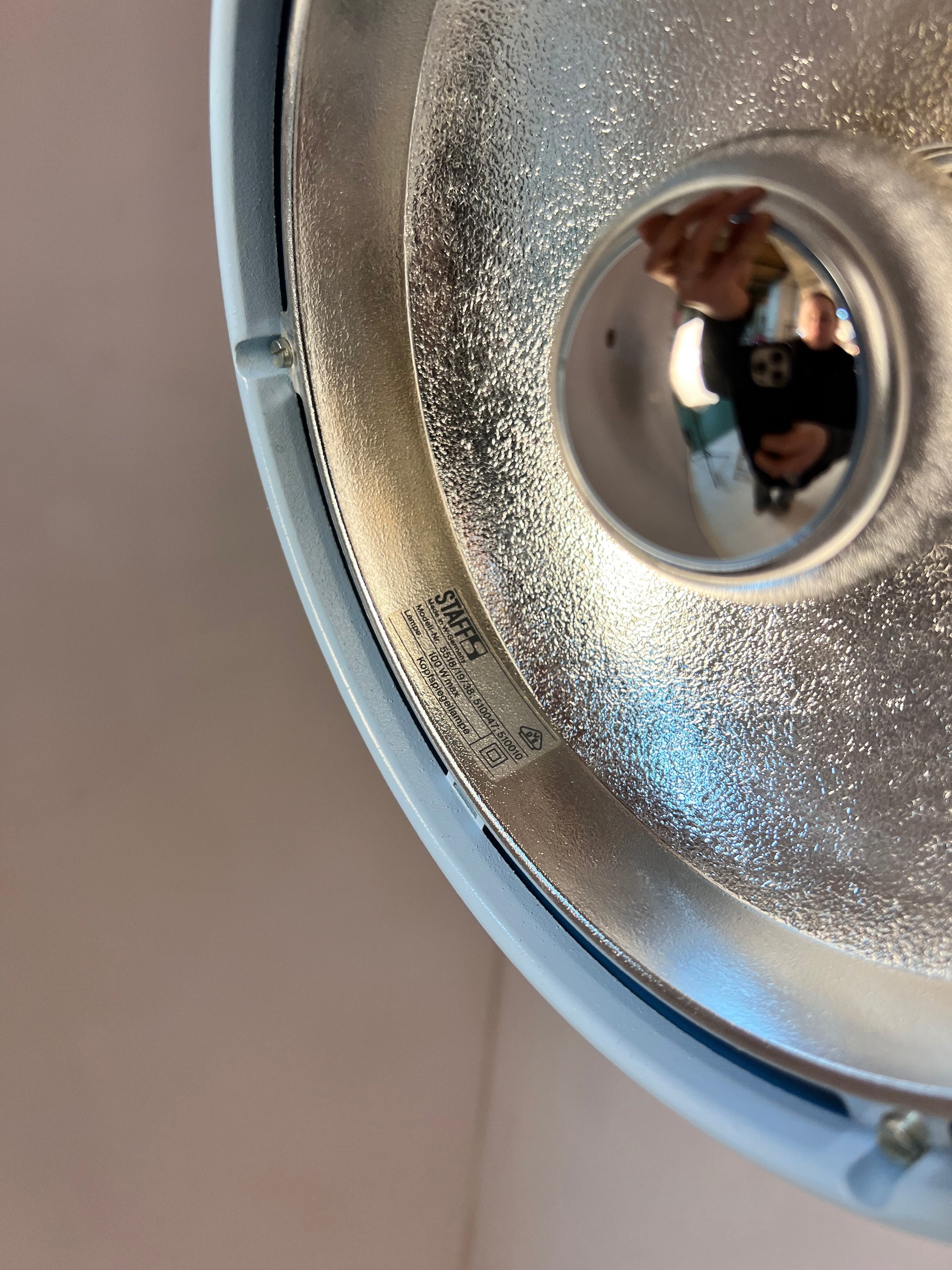 Hängelampe von Staff teils neu lackiert