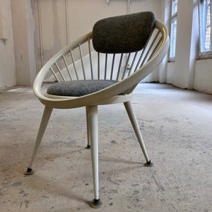 Circle Chair weiß von Yngve Ekström für Swedese