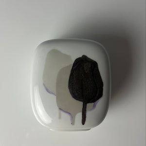 Mini Vase weiß silber von Rosenthal Studio Line