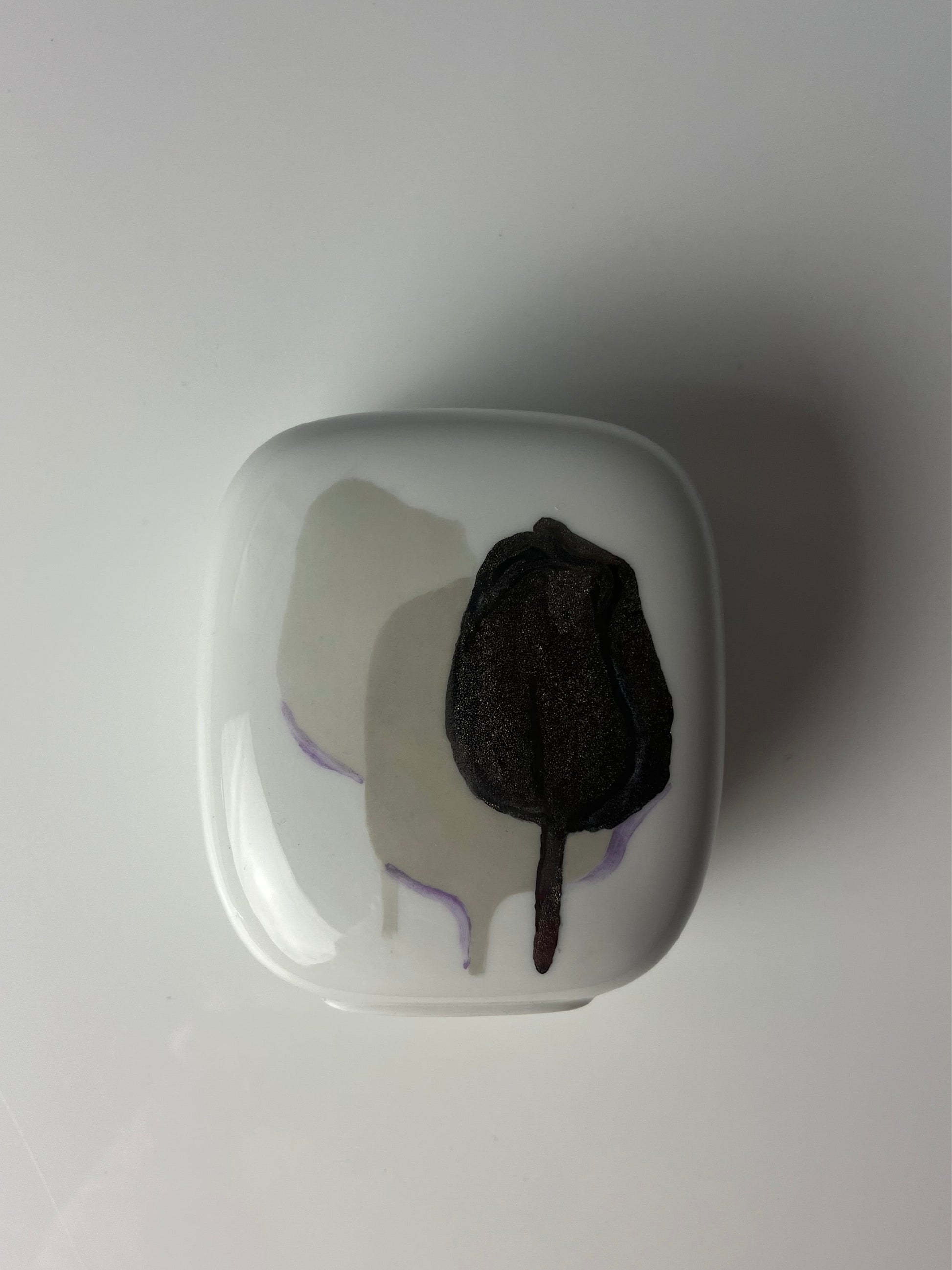 Mini Vase weiß silber von Rosenthal Studio Line