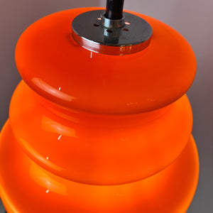 Hängelampe orange Glas von Peill & Putzler