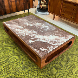 Couchtisch Marmor Teak