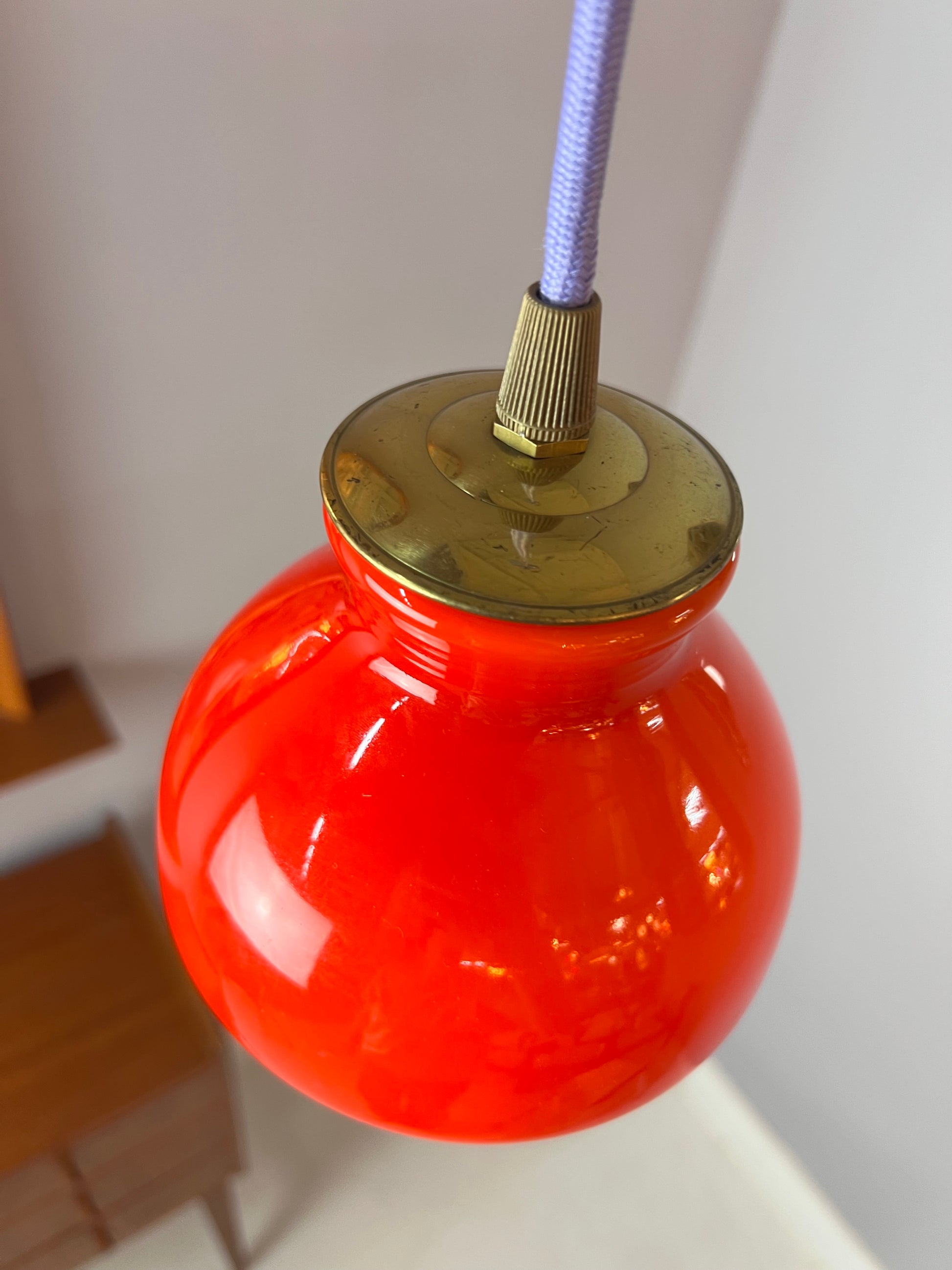 Hängelampe orange von Holmegaard