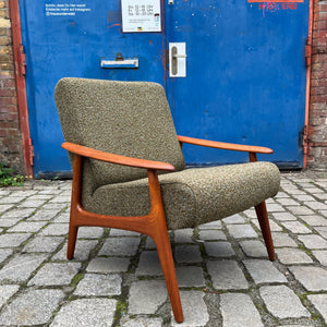 Sessel oliv Teak aus Dänemark