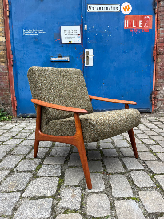 Sessel oliv Teak aus Dänemark