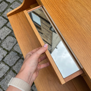Sekretär mit Spiegel Eiche aus Dänemark