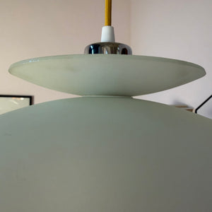 Lamellenlampe Milchglas aus Dänemark