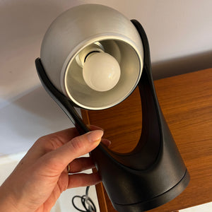 Touch-Lampe Sensorette schwarz Alu von Insta 70er