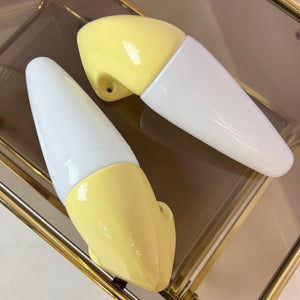 Set: 2x Wandlampe Modell 6035 gelb von Sigvard Bernadotte für Ifö