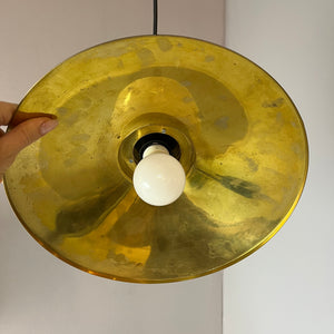 Hängelampe Messing aus Dänemark