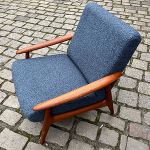 Sessel blau Teak aus Dänemark