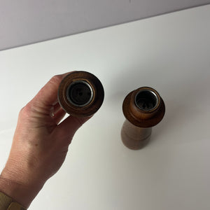 Set: 2x Kerzenständer Teak