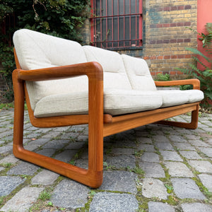 3-Sitzer Sofa Teak Wolle von Holstebro Møbelfabrik