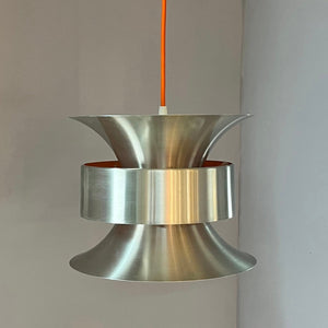 Lamellenlampe Diabolo silber orange von Carl Thore für Granhaga