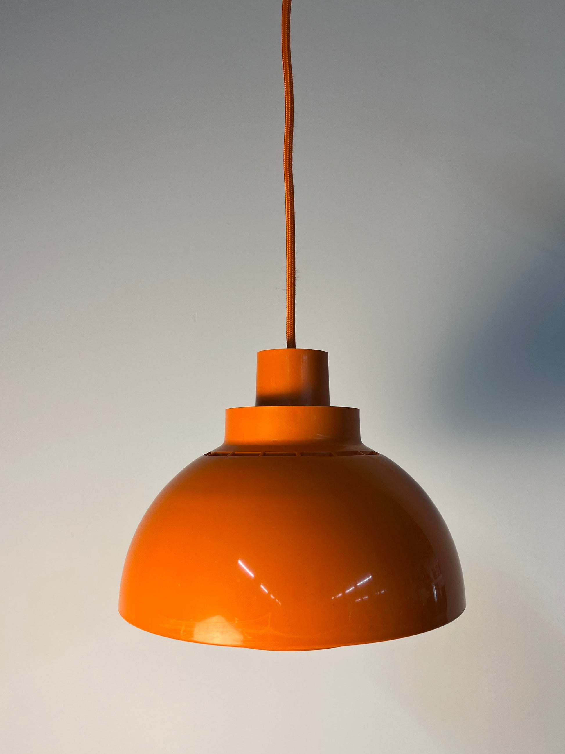 Hängelampen Minisol orange von K. Kewo für Nordisk Solar