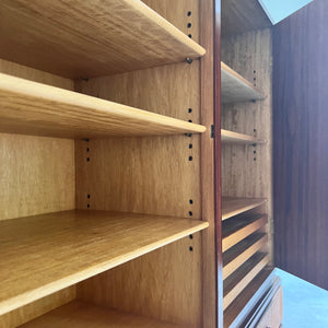 Büroschrank Teak mit Schloss aus Dänemark