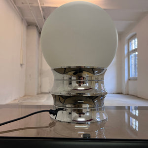 Tischlampe Chrom Opalglas VEB NARVA