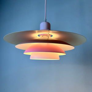 Lamellenlampe aus Dänemark in rosa