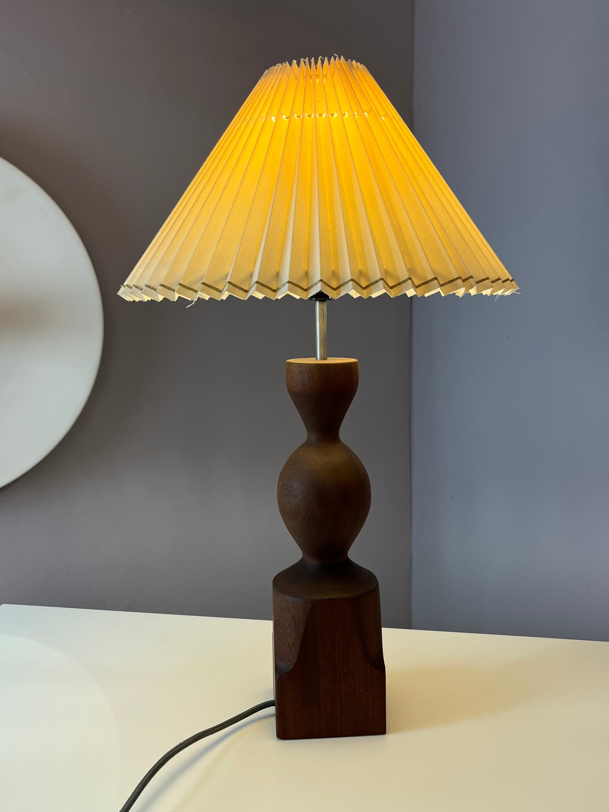 Tischlampe Teak aus Dänemark