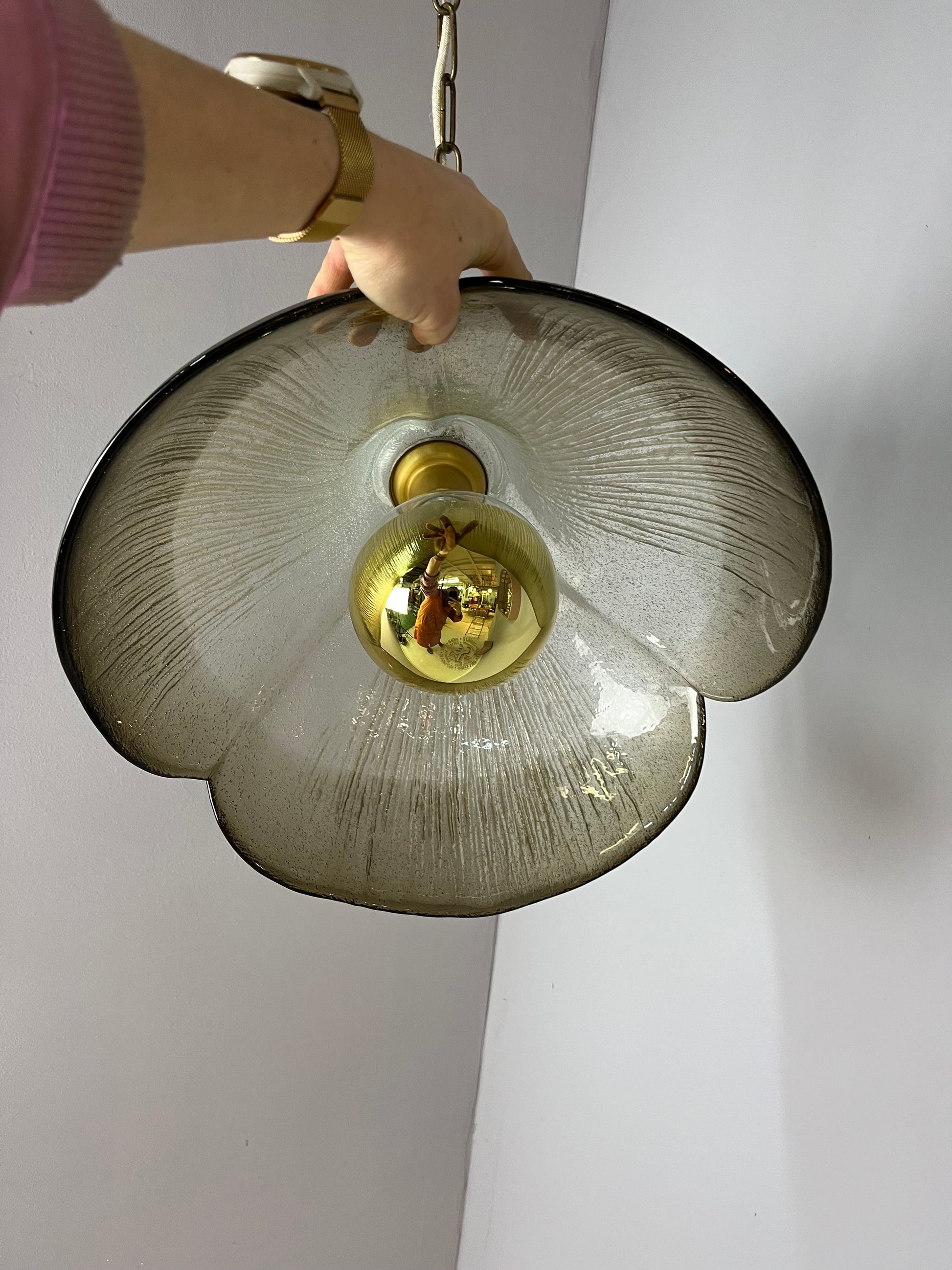 Hängelampe Blume Glas von Peill & Putzler