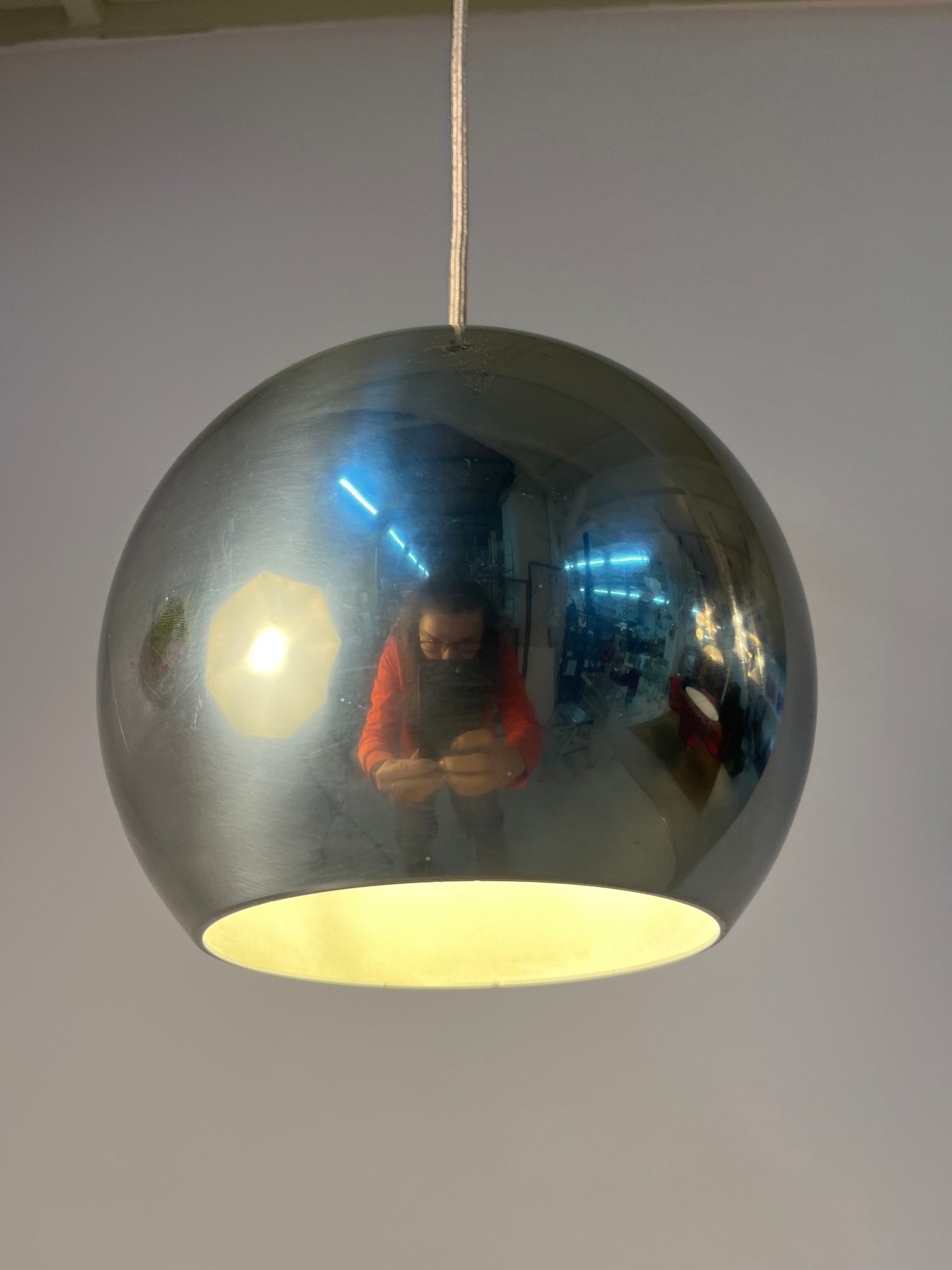 Kugellampe Topan Chrom von Verner Panton