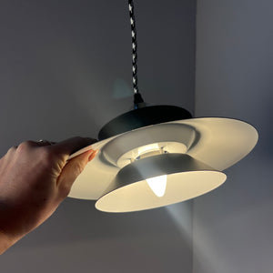 Lamellenlampe schwarz aus Dänemark