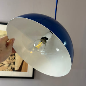 Hängelampe blau Metall