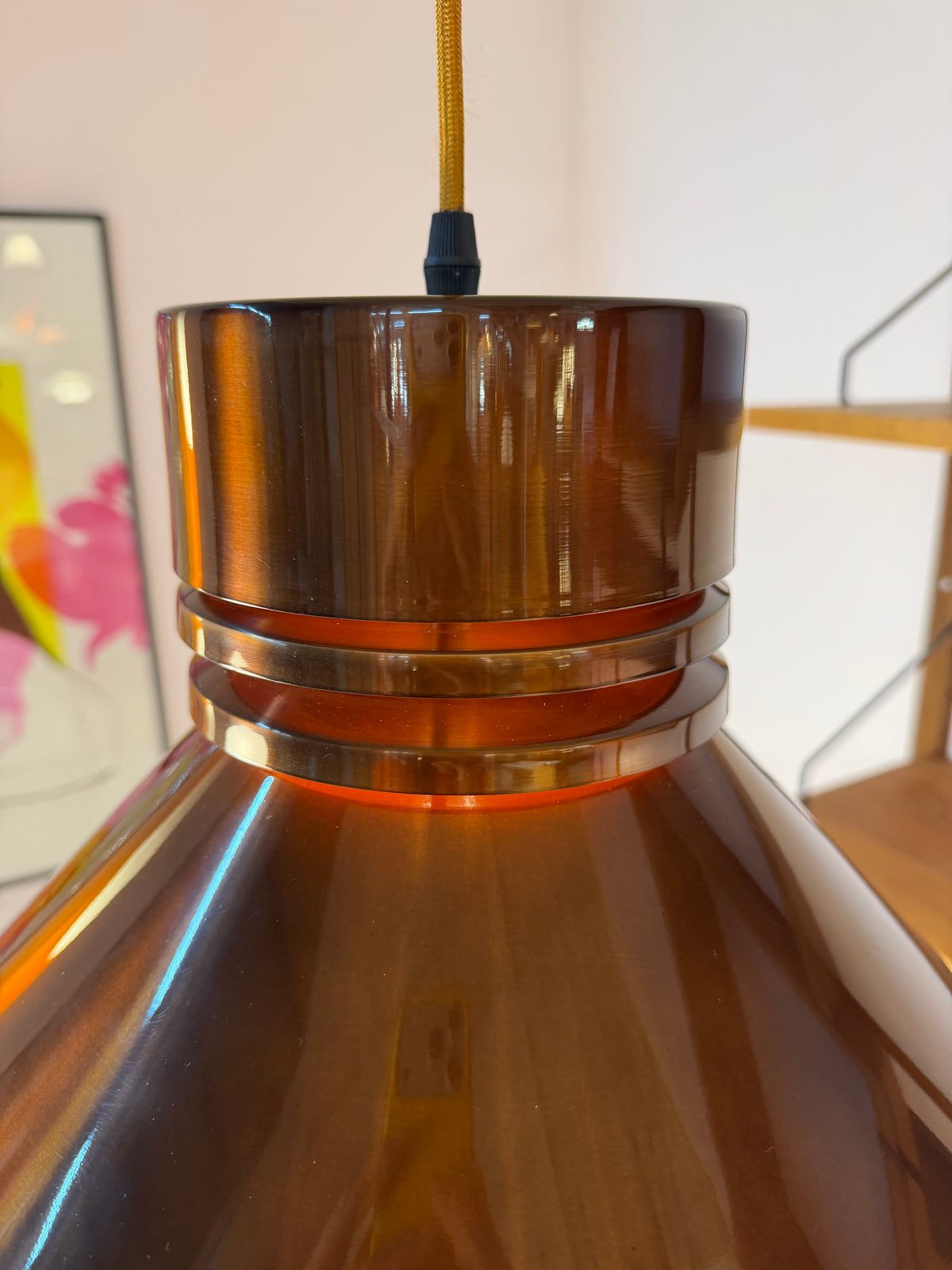 Hängelampe braun orange von Carl Thore