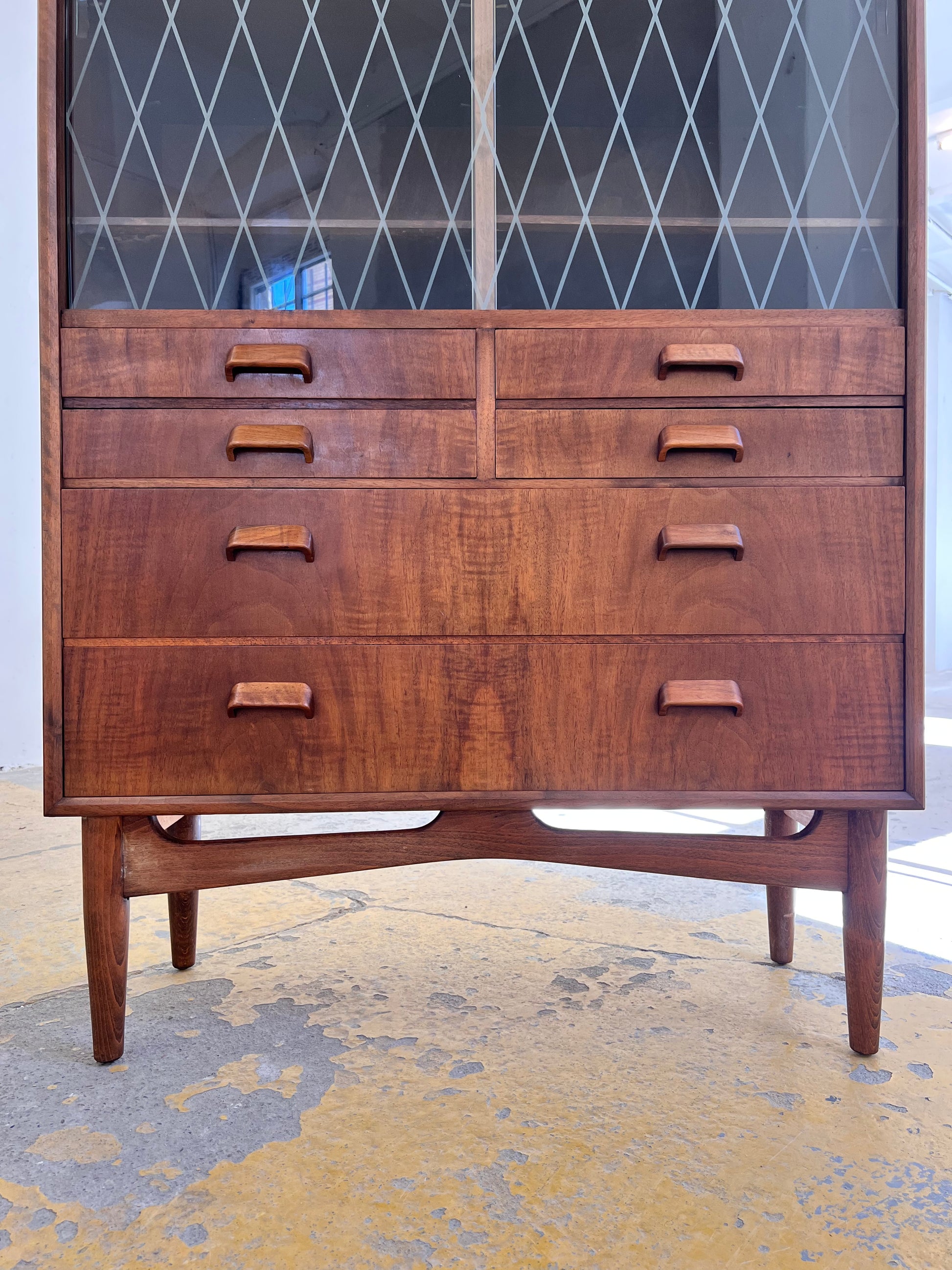 Vitrinenschrank Teak aus Dänemark