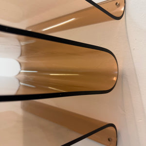 Zeitschriftenständer hellbraun Plexiglas