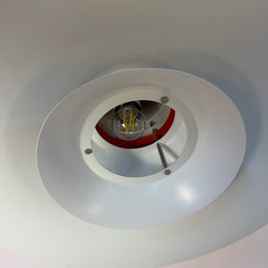 Lamellenlampe weiß schwarz von Bent Nordsted für Lyskaer Belysning