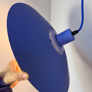 Lamellenlampe Donau blau von JEKA