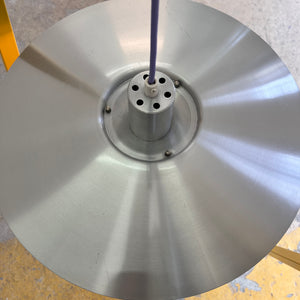 Lamellenlampe lila silber aus Dänemark