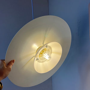 Lamellenlampe weiß silber von Design Light