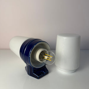 Wandlampe Modell 6065 blau von Sigvard Bernadotte für Ifö
