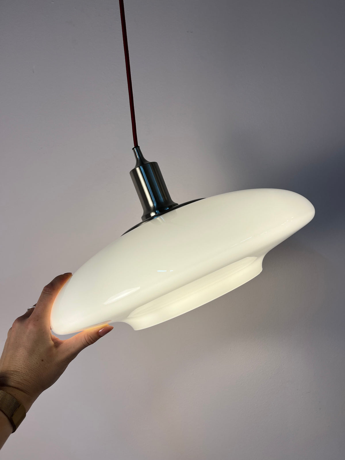 Hängelampe TÄLLBYN weiß Glas für IKEA