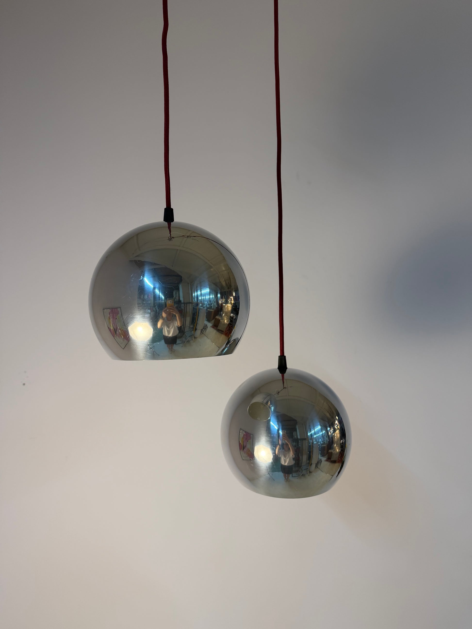 Kugellampe Topan Chrom von Verner Panton