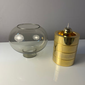 Kerzenständer Messing Rauchglas von FÖHL