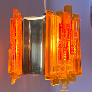 Hängelampe orange von Claus Bolby