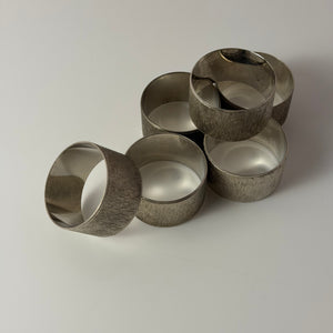 Set: 6x Serviettenring versilbert
