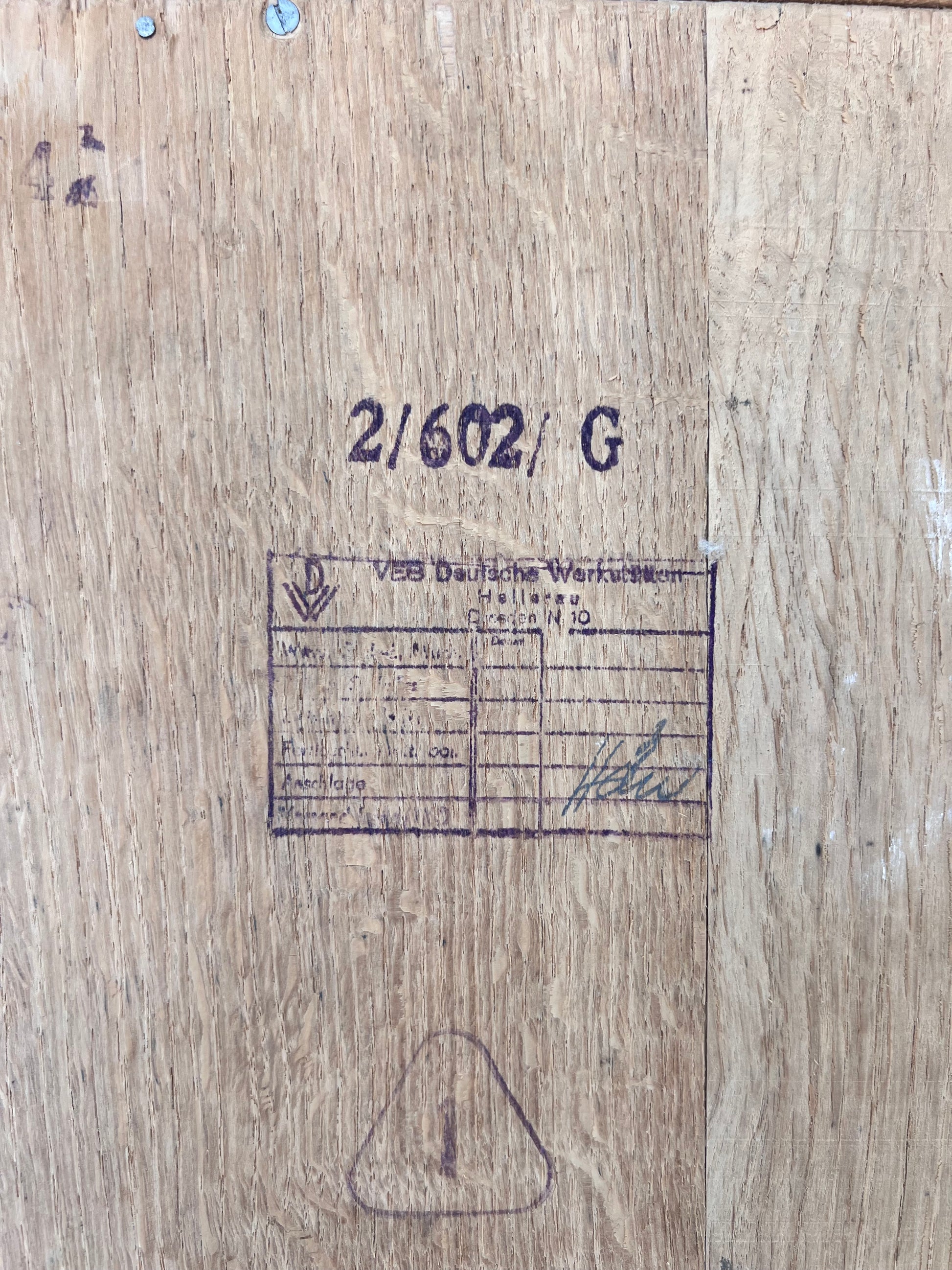 Highboard / Wohnzimmerschrank Typ 602/G Esche von Hellerau aus 1959