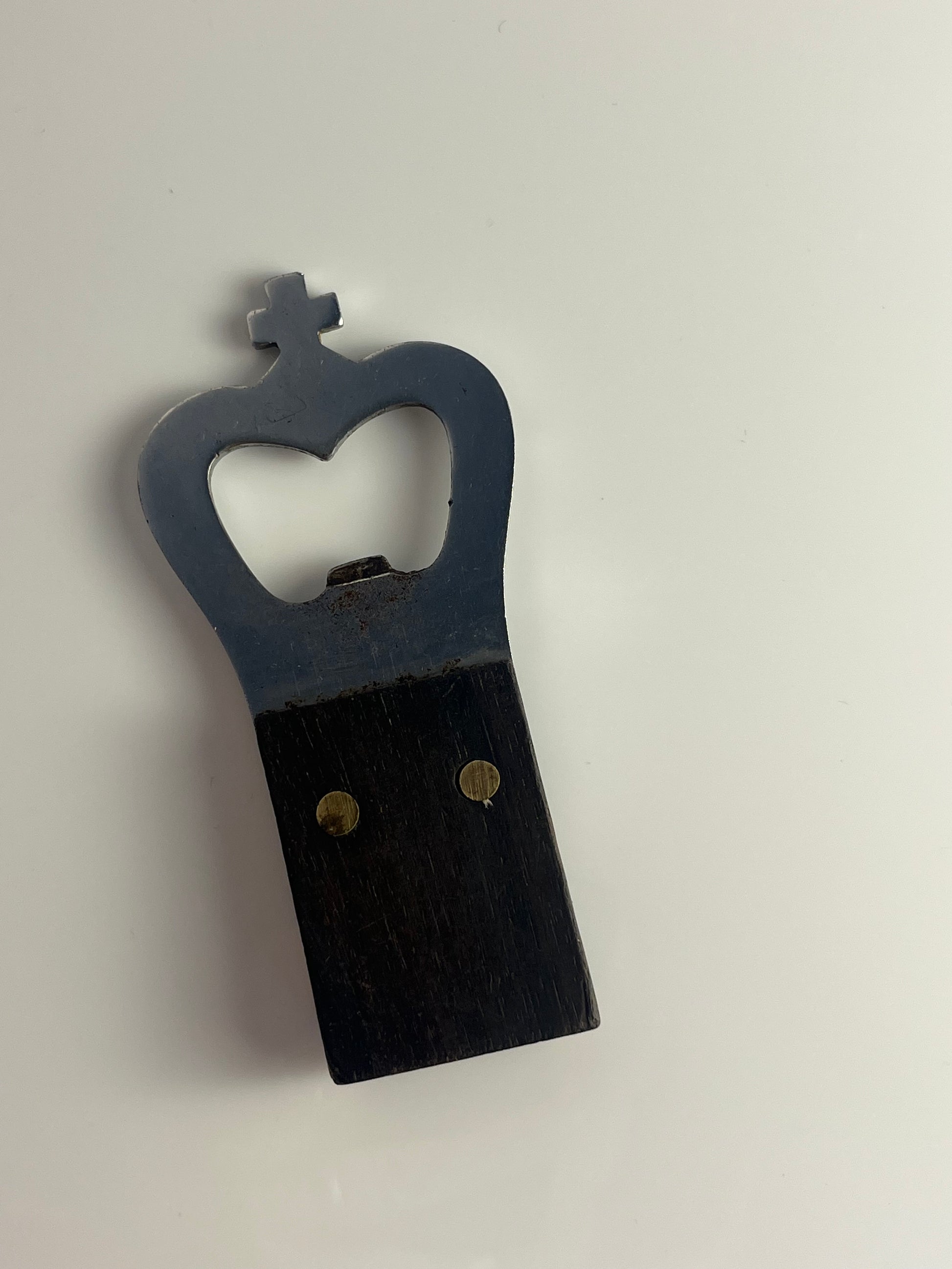 Flaschenöffner Teak mit Krone aus Dänemark