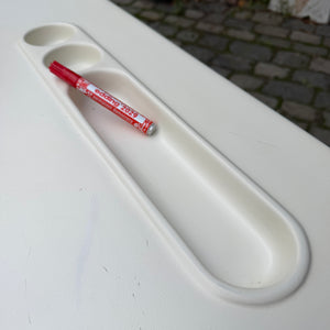 Schreibtisch weiß Fiberglas Chrom von 2 INN Lissone