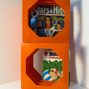 Schallplattenständer orange von Schweizer Design