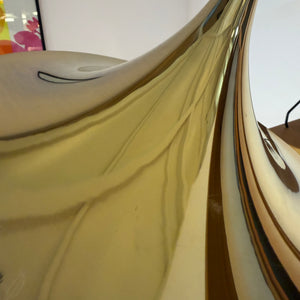 Trompetenlampe gold spiegelnd von Claus Bonderup & Torsten Thorup für Fog & Mørup