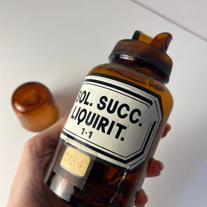 Apothekerglas Sol. Succ. Liquirit. braun