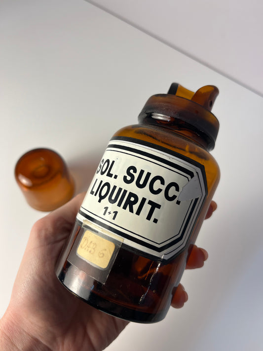 Apothekerglas Sol. Succ. Liquirit. braun