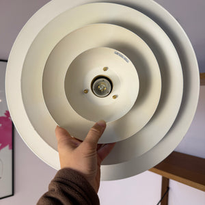 Lamellenlampe cremeweiß aus Dänemark