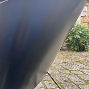 Sessel Mondi grau schwarz Chrom von Jouko Järvisalo für Inno Interior Oy - neu gepolstert