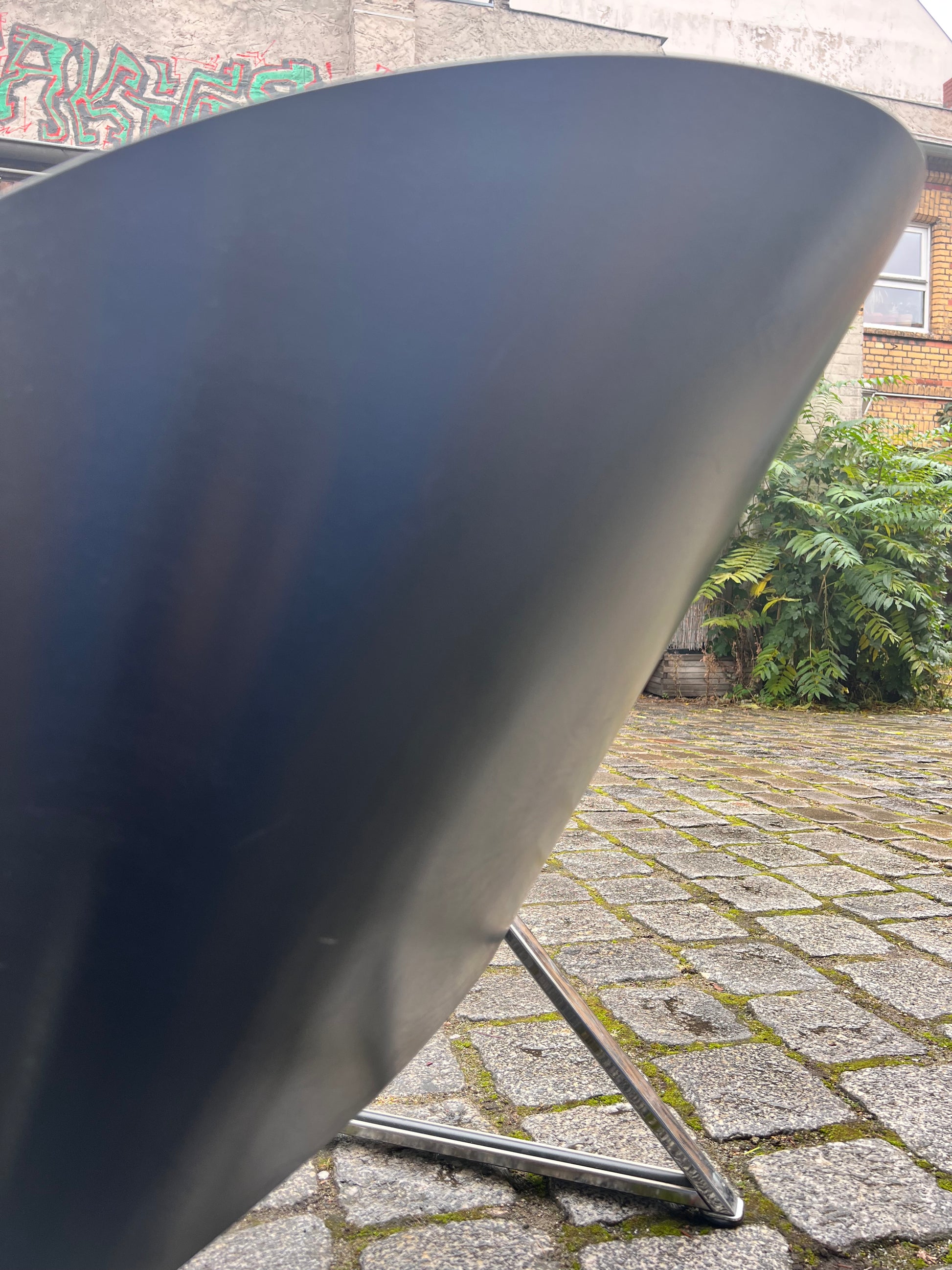 Sessel Mondi grau schwarz Chrom von Jouko Järvisalo für Inno Interior Oy - neu gepolstert